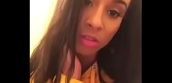  *NEW* Teanna gives extremely sloppy blowjob to BBC (October 2018)